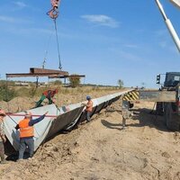 В Жамбылской области новый железобетонный канал «Өтеміс» проведет поливную воду в отдаленные села, не получавших ее около 30 лет