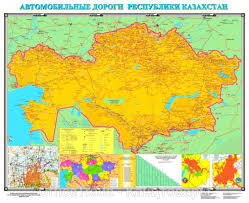 Карты областей РК с ламинацией