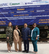 Казахстан: первый «флекси-поезд Европак» с растительным маслом отправился по маршруту Алматы-Шанхай