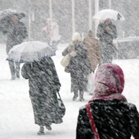 Дожди с переходом в снег, метель и заморозки ожидаются в Казахстане в выходные дни