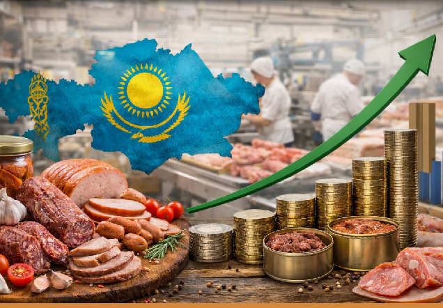 Производство продуктов питания в Казахстане увеличилось на 11,9%, превысив 665 млрд тенге