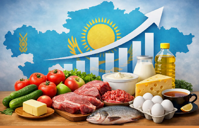 Производство продуктов питания в Казахстане выросло на 13,8%, достигнув 3,2 трлн тенге